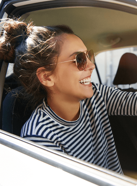 Girl Doing A Driving