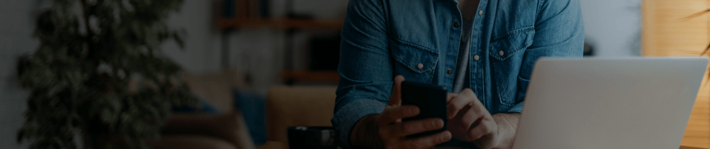 Men Using his phone