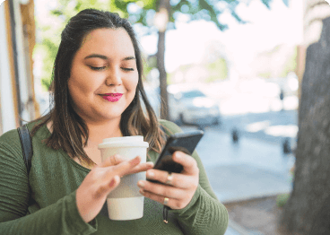 Women Using Her Phone